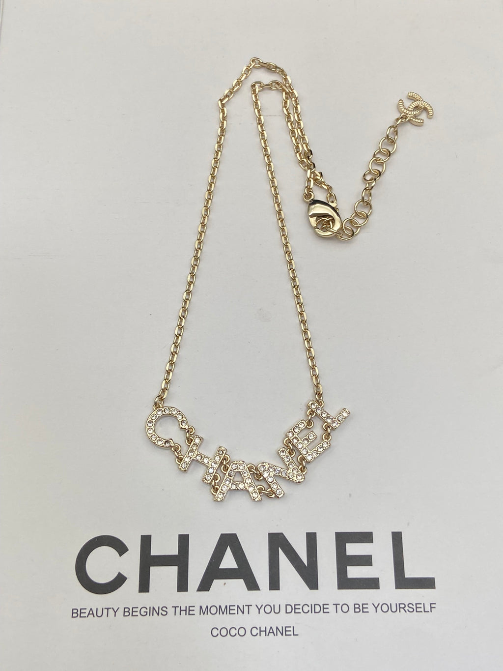 Crystal Letter Charm Jewelry Set – Necklace, Earrings & Bracelet