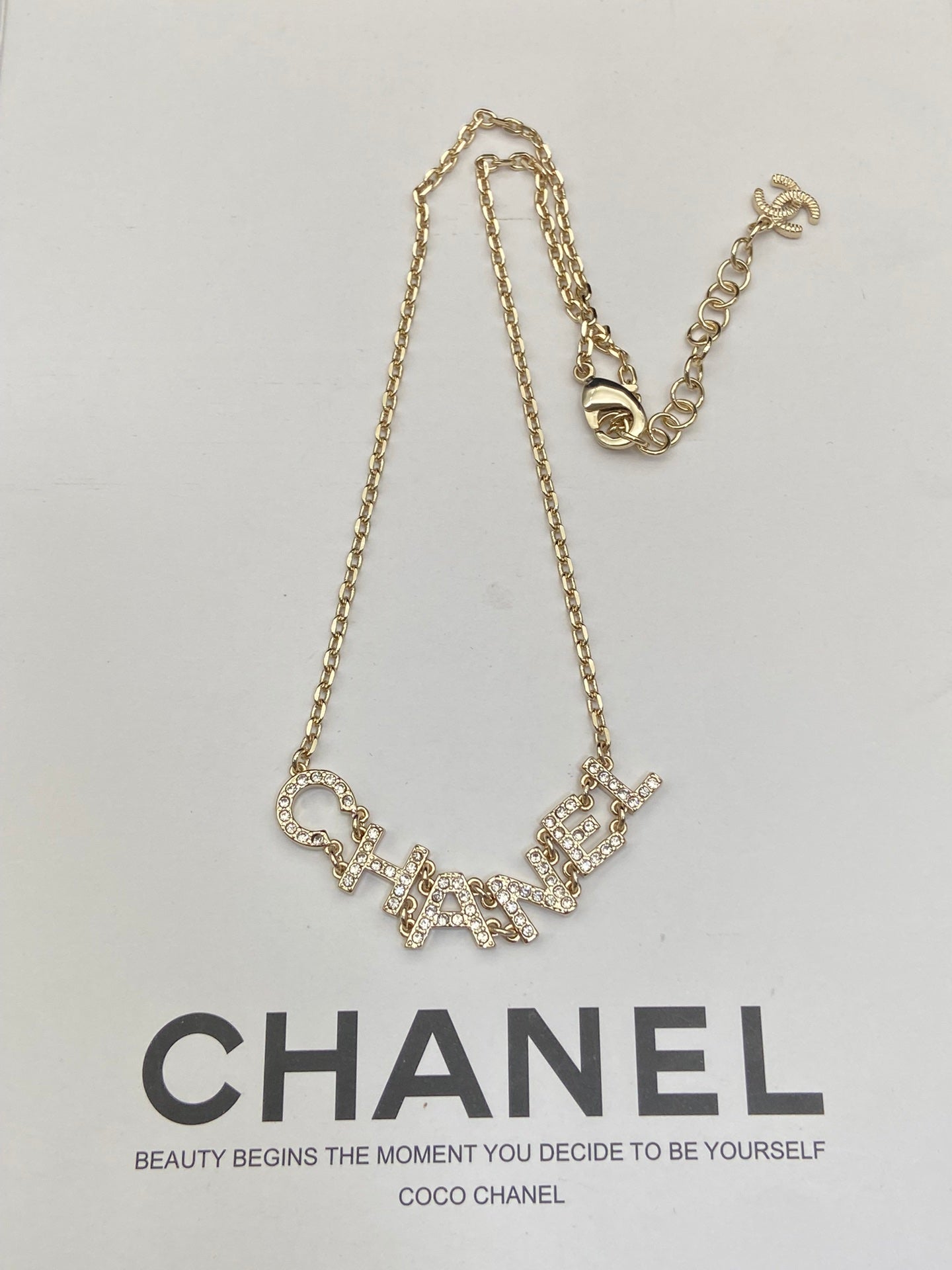 Crystal Letter Charm Jewelry Set – Necklace, Earrings & Bracelet
