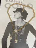 Designer-Inspired CC Star Gold Jewelry Collection Set