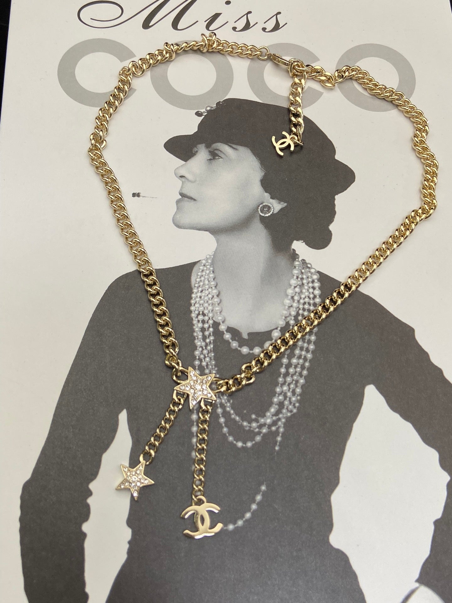 Designer-Inspired CC Star Gold Jewelry Collection Set