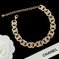 Crystal Interlocking Circle Chain Jewelry Set