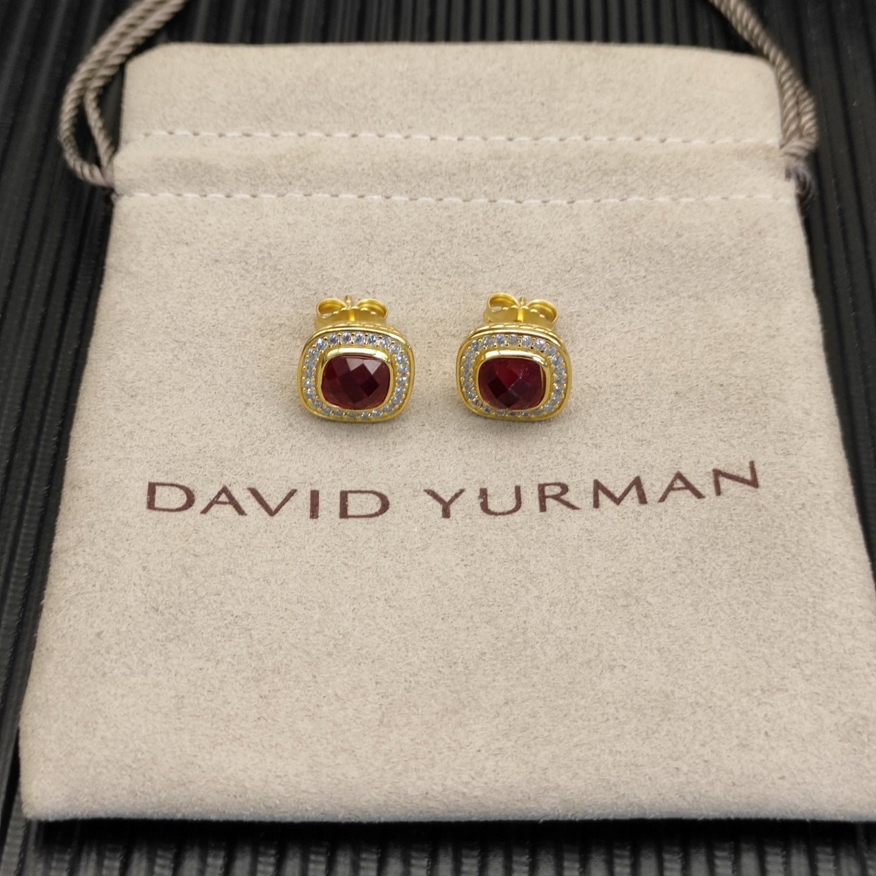 Multi-Color Cushion Stone Pavé Set