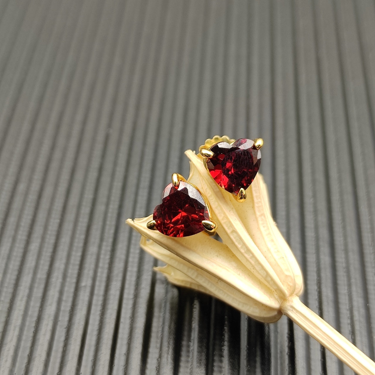 Golden Heart Crystal Jewelry Set