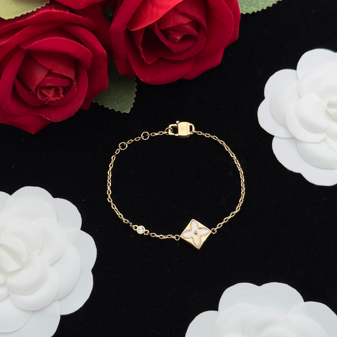 Mother of Pearl Floral Charm 3-Piece Set