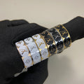 Letter Enamel Ring