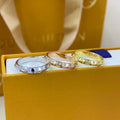 Narrow Diamond-Set Square-Cut Ring