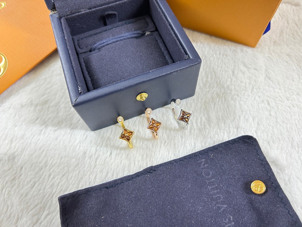Square Tiger's Eye Open Ring