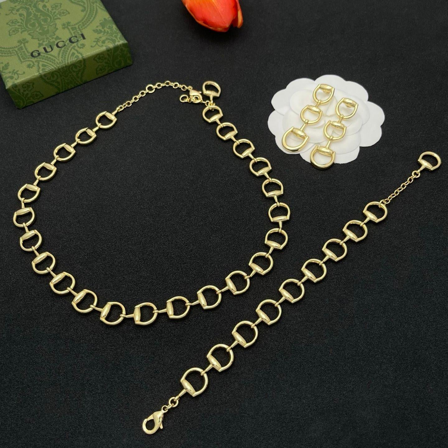 Horsebit Chain Jewelry Set