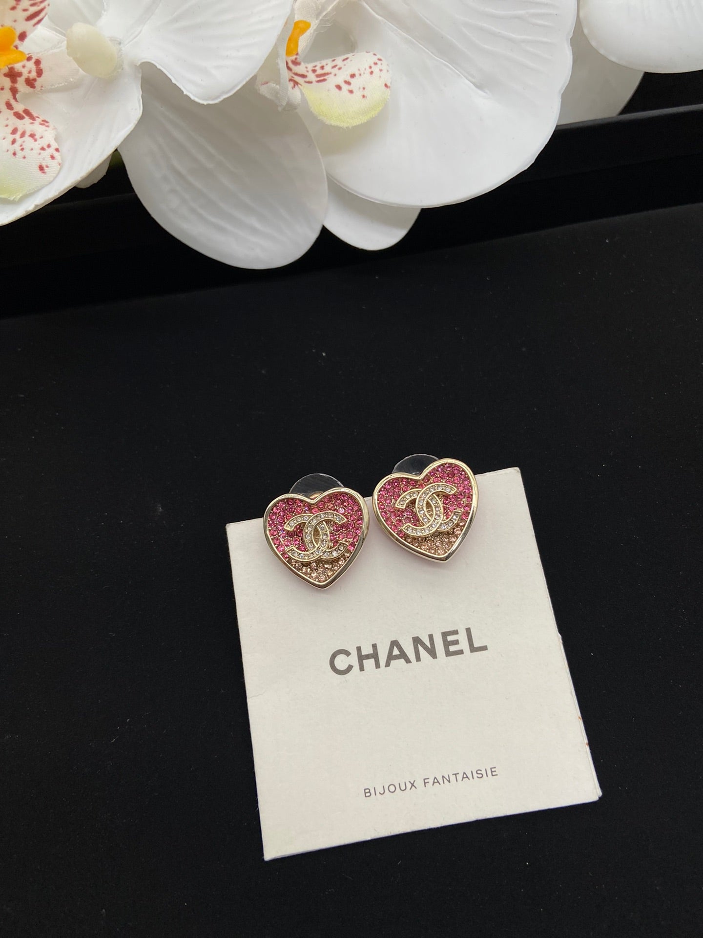 Pink Crystal Heart Set