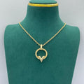 Braided Rope Texture V-Logo Jewelry Set