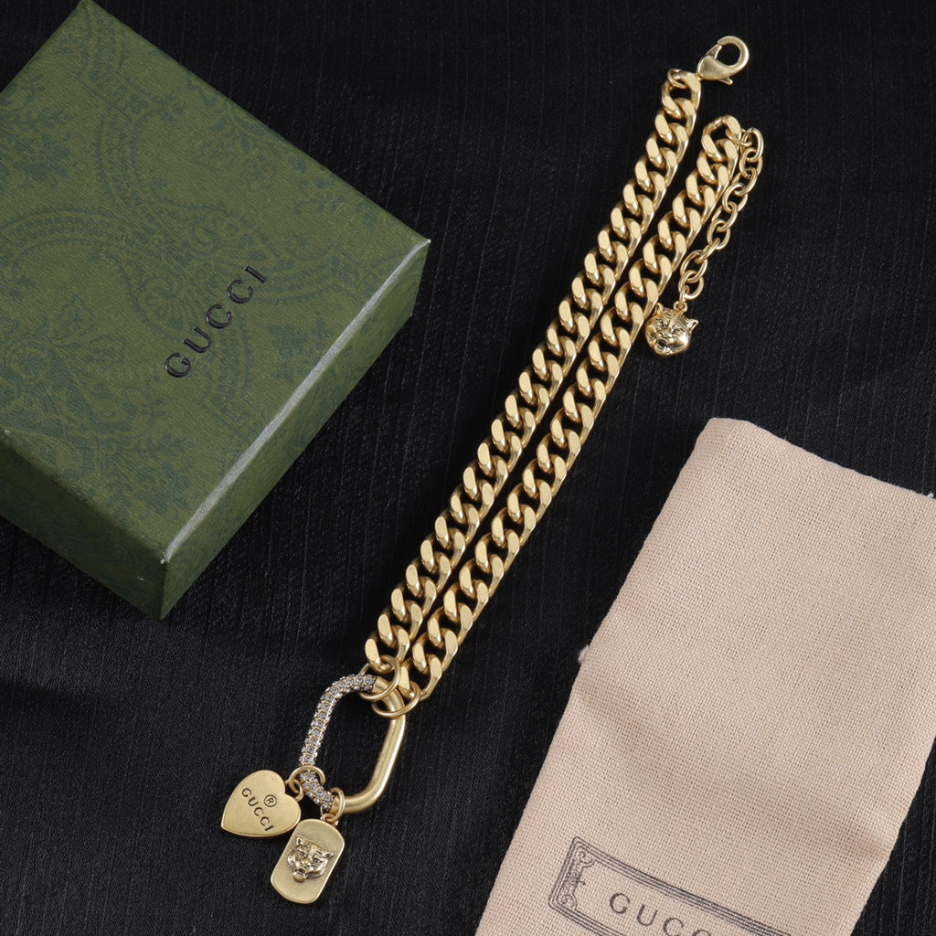 Heart-Shaped Pendant and Chain Set