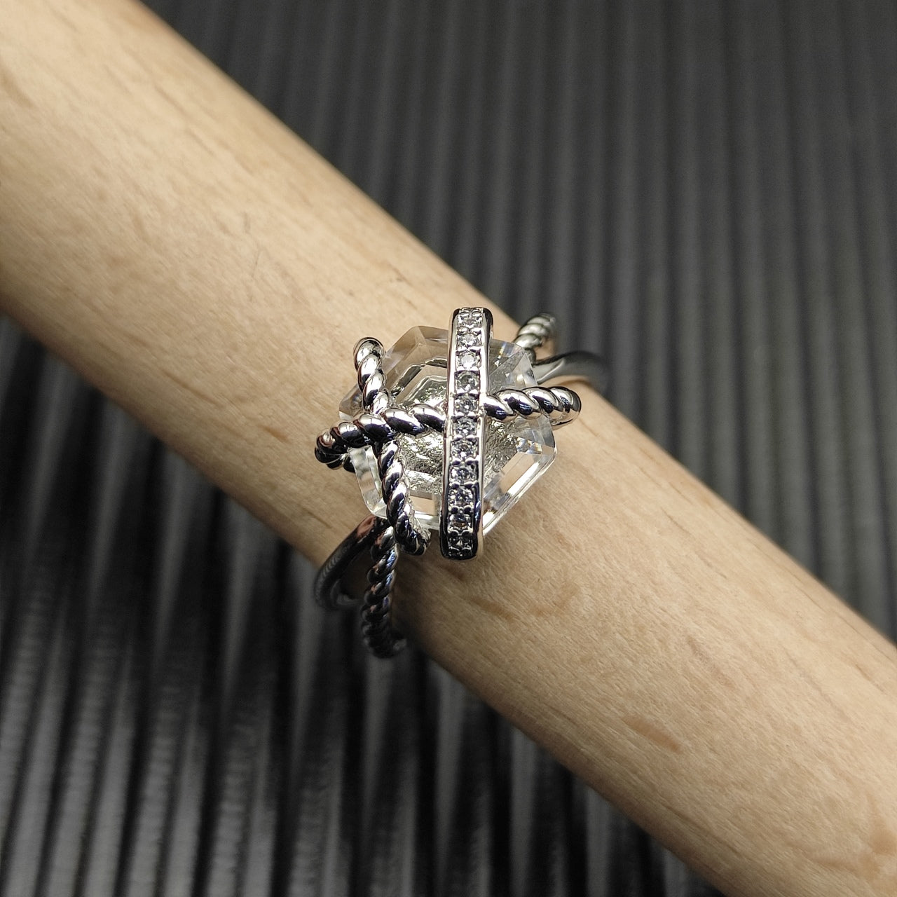 Pavé X-Frame Crystal Jewelry Set