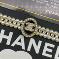 Pearl Beaded Crystal Charm Jewelry Set