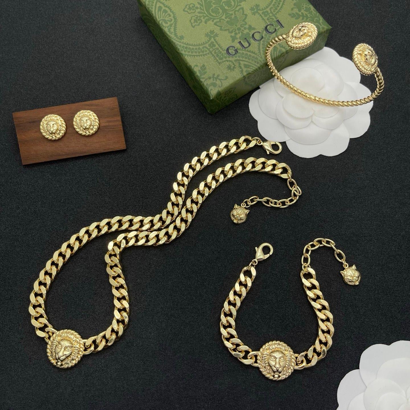 Lion Head Jewelry Set