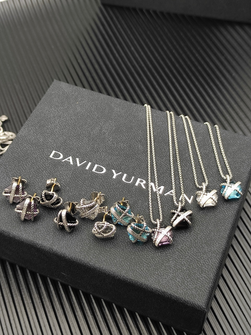Pavé X-Frame Crystal Jewelry Set
