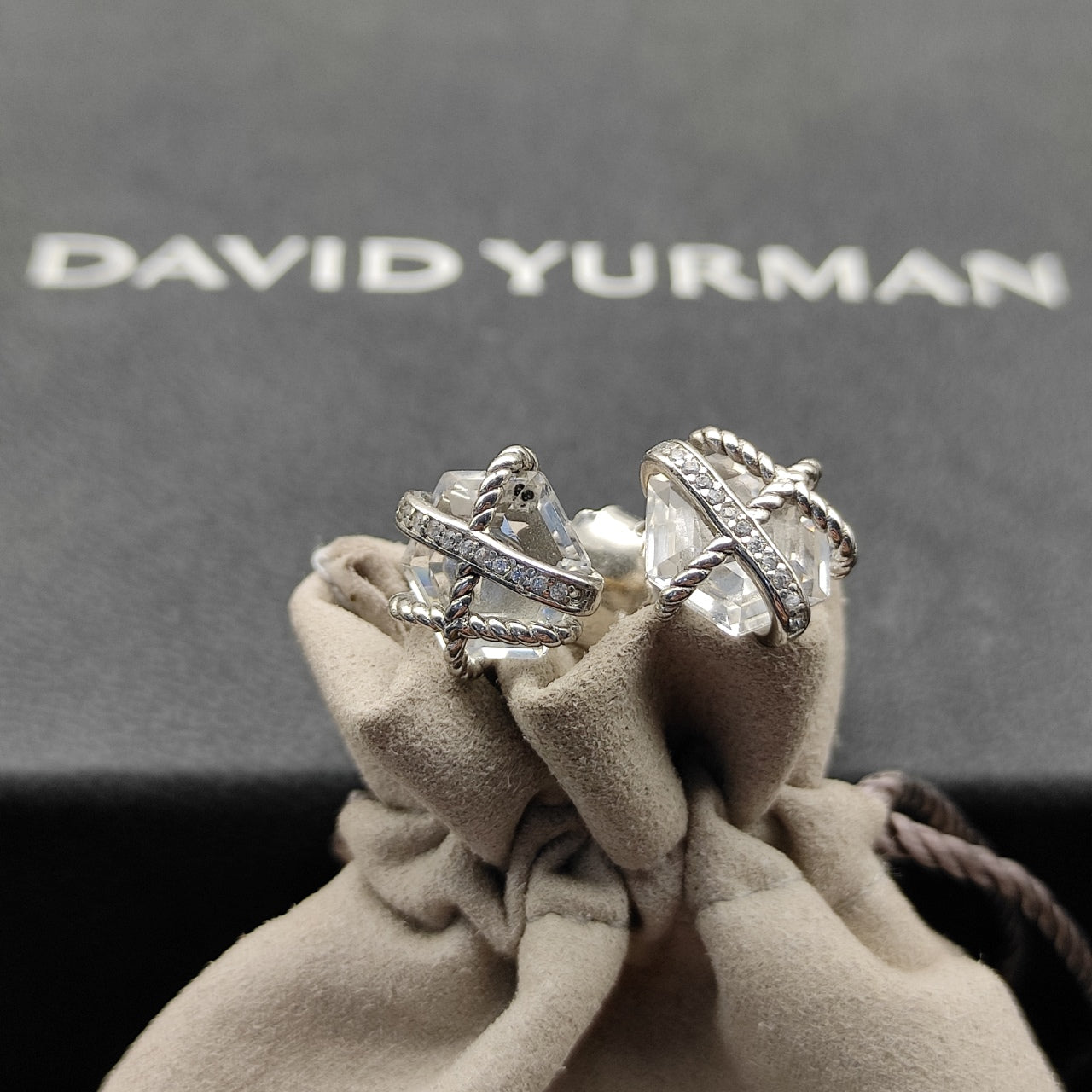 Pavé X-Frame Crystal Jewelry Set