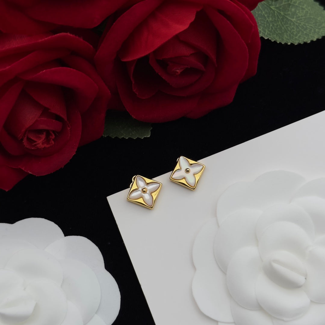 Mother of Pearl Floral Charm 3-Piece Set