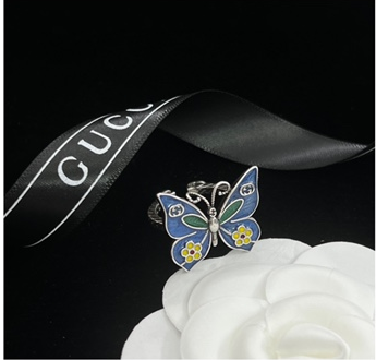 Vintage Cloisonné Butterfly Logo Chain Full Jewelry Set