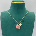 Sweet Monogram Mini Purse Charm Jewelry Set