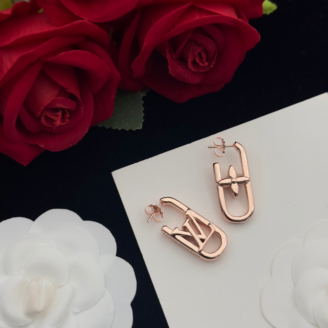 Chunky Logo Paperclip Chain Jewelry Set