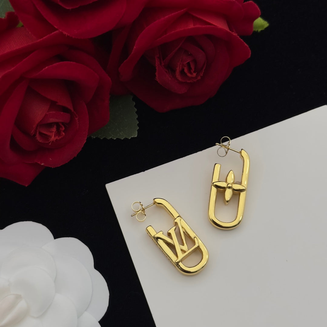 Chunky Logo Paperclip Chain Jewelry Set