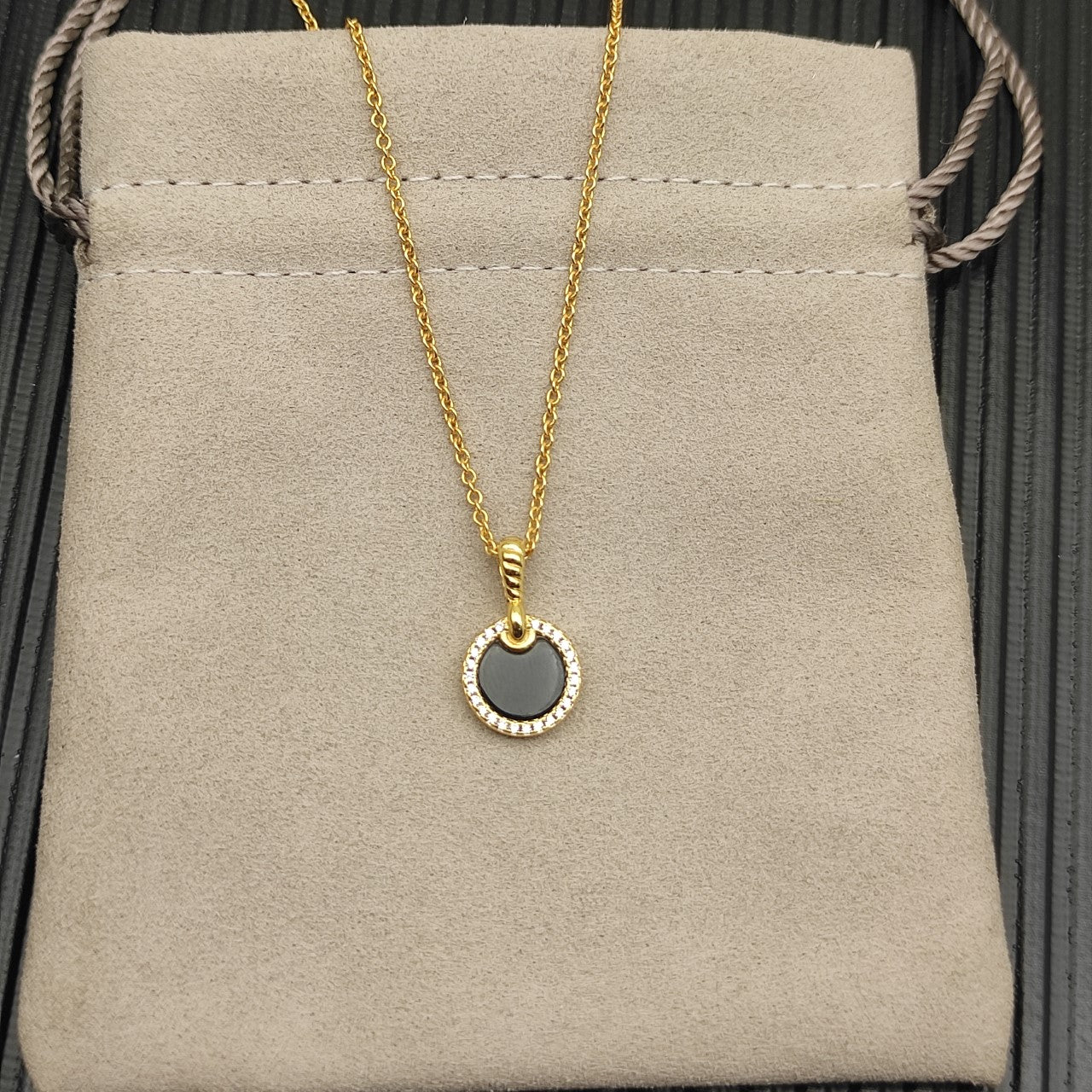 Multi-Color Oval Stone Pavé Pendant Necklace & Bracelet & Earring Set