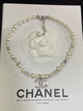 Pearl & Crystal Bow Pendant Necklace & Earrings Set