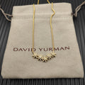 Triple Starburst Cluster Pavé Necklace