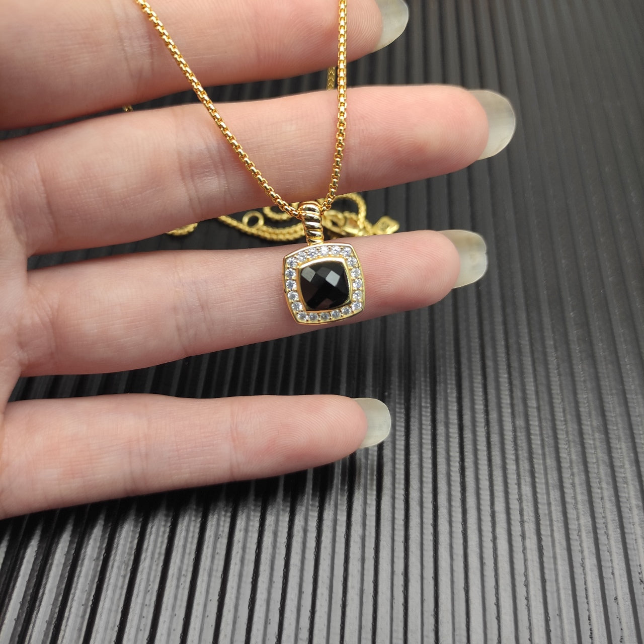 Multi-Color Cushion Stone Pavé Set