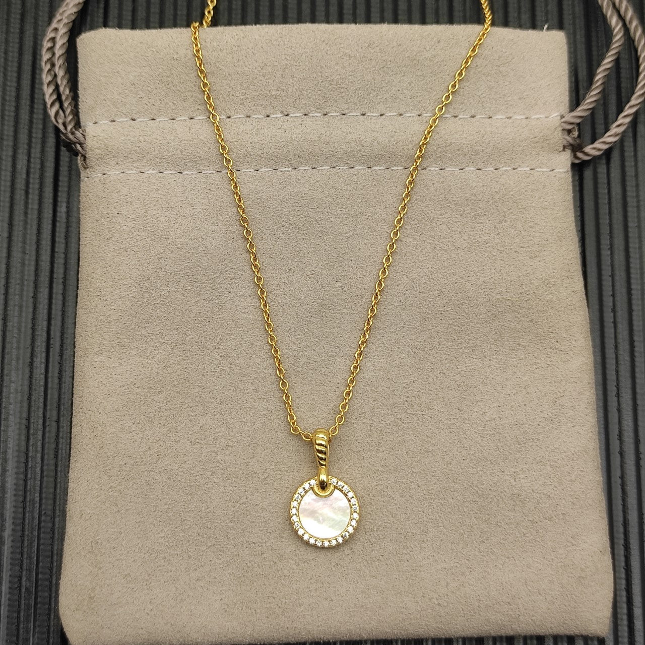 Multi-Color Oval Stone Pavé Pendant Necklace & Bracelet & Earring Set