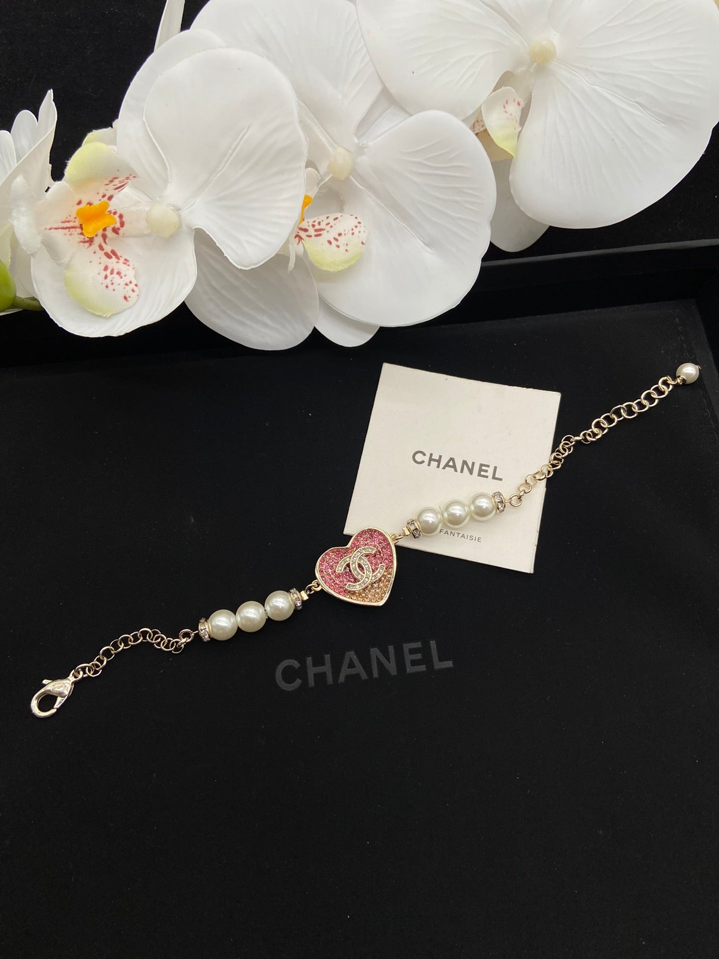Pink Crystal Heart Set