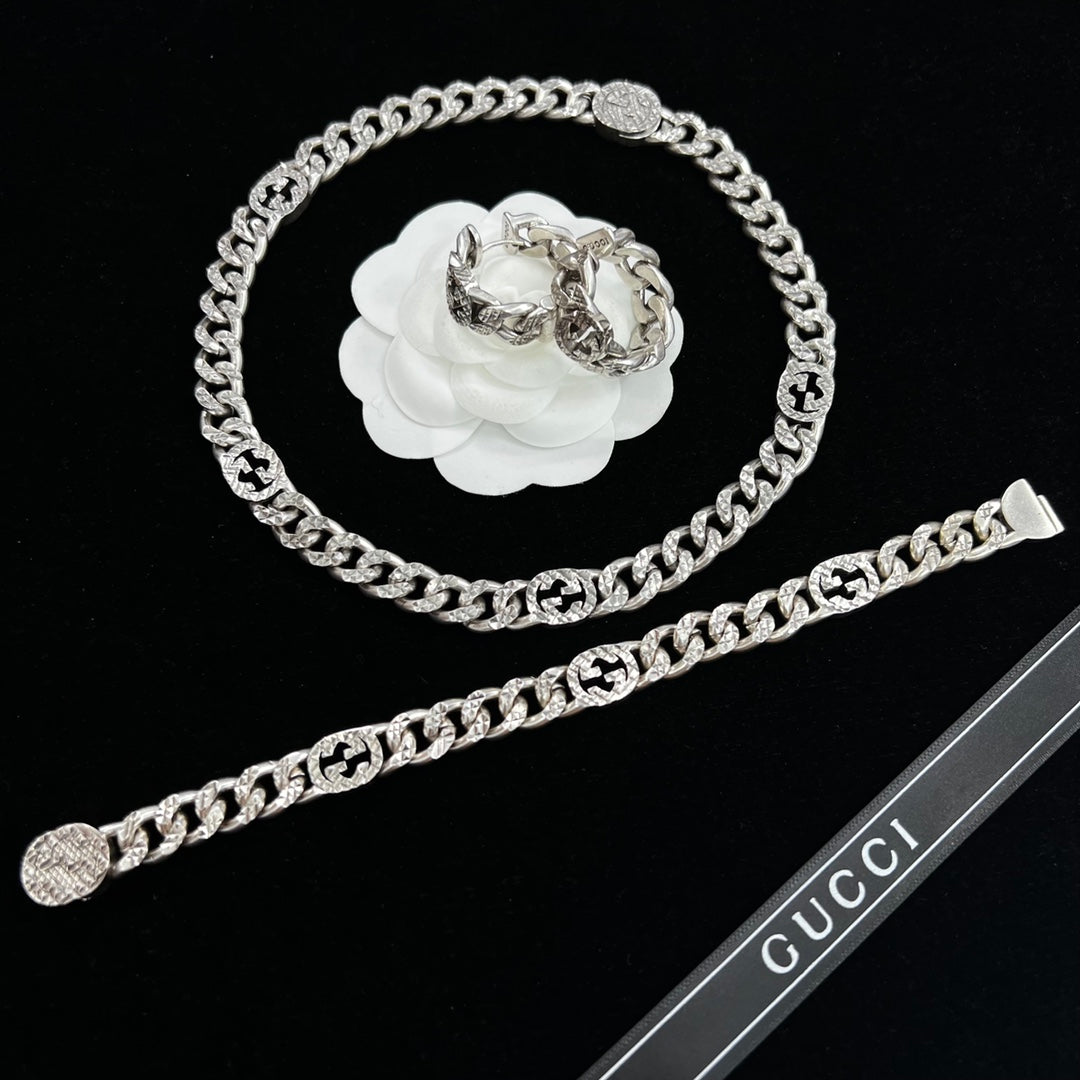 Luxury Heavy Cuban Chain Full Jewelry Set