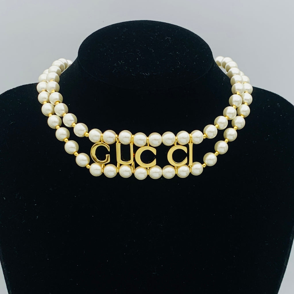 Designer-Inspired Pearl Beaded Set