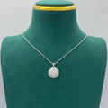Crystal Floral Medallion Pendant Necklace