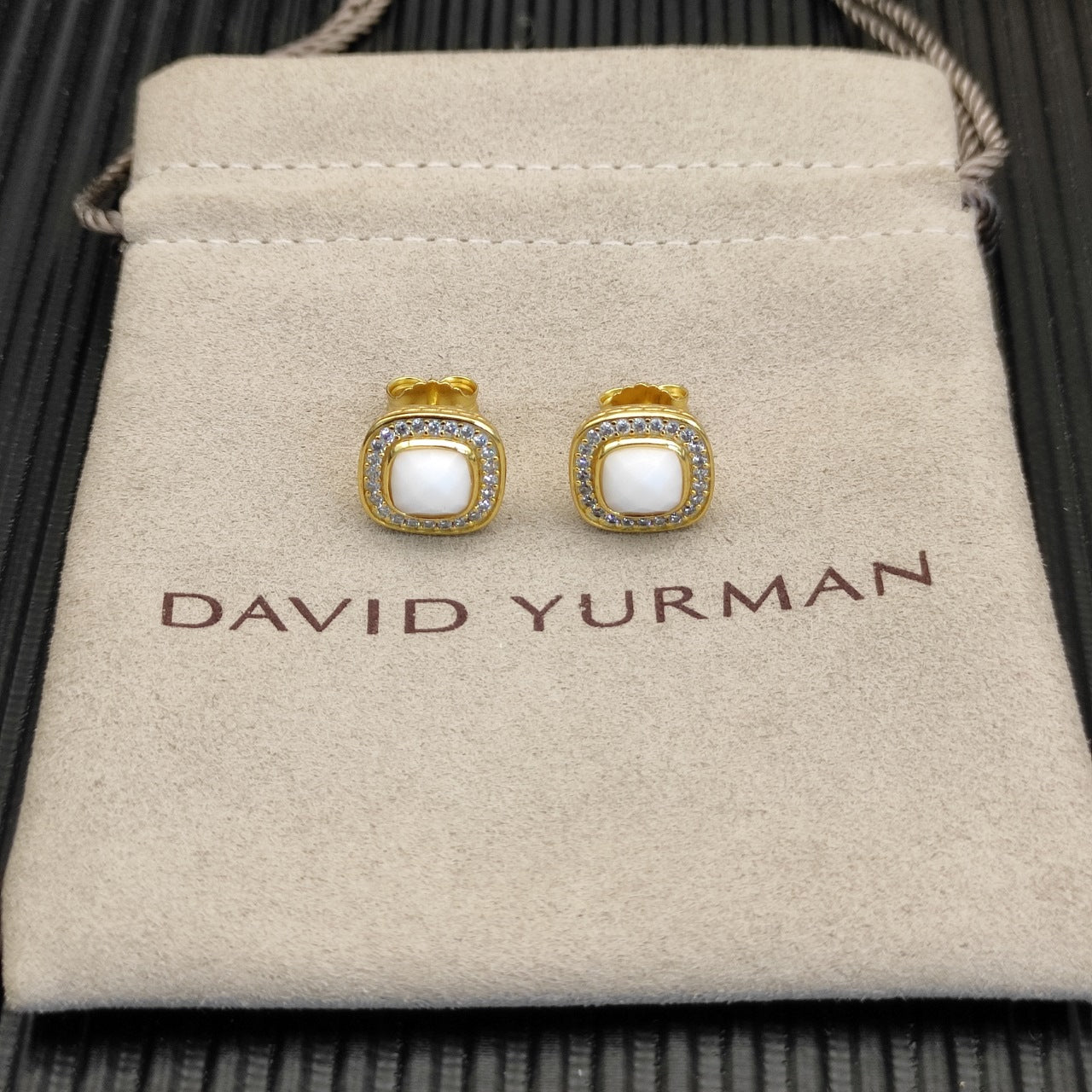 Multi-Color Cushion Stone Pavé Set