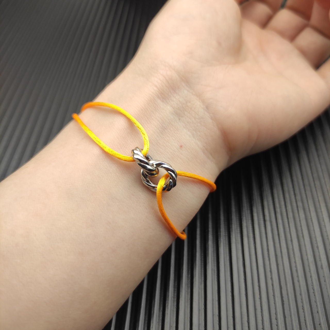 Interlocking Knot Cord Bracelet