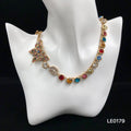 Rainbow Crystal Butterfly Jewelry Set