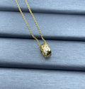 Quilted Heart Crystal Pavé Pendant Necklace