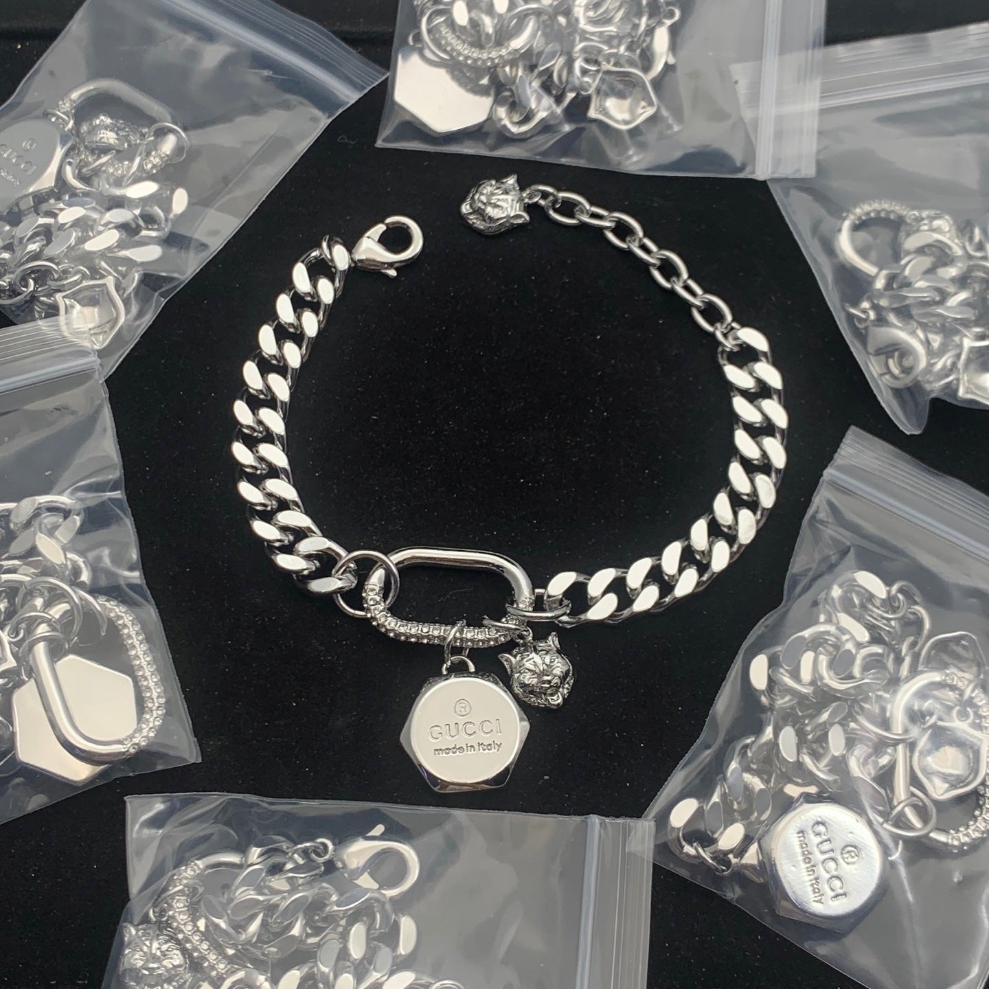 Cube Pendant and Chain Set