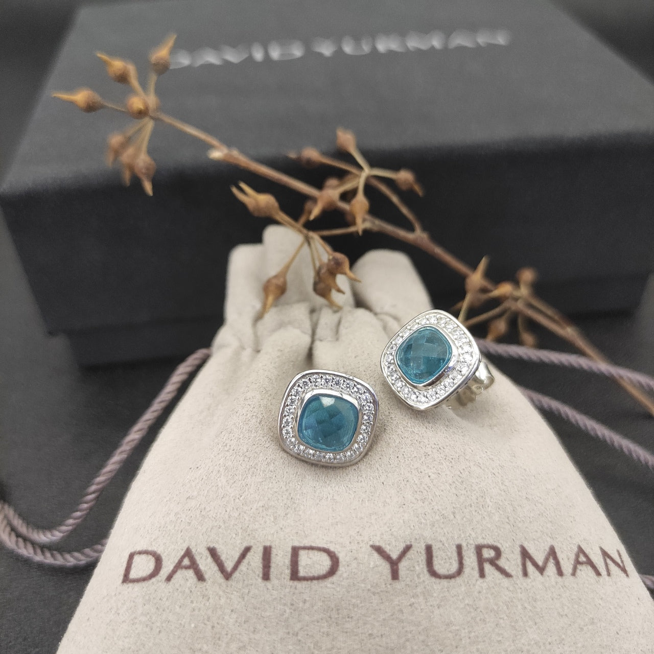 Multi-Color Cushion Stone Pavé Set