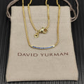 Multi-Color CZ Bar Pendant Necklace & Bracelet Set