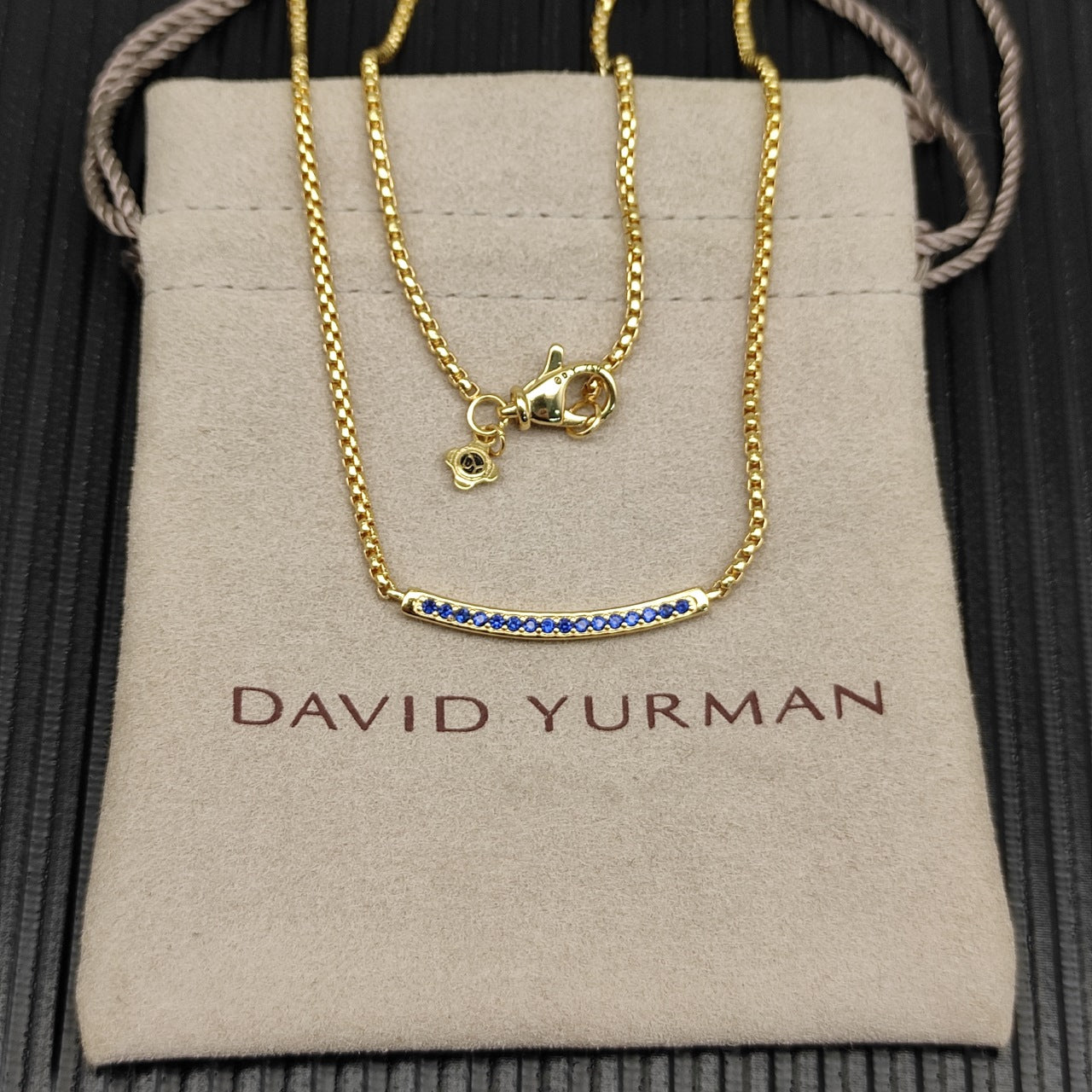 Multi-Color CZ Bar Pendant Necklace & Bracelet Set