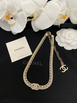 Gold Herringbone Braided Chain Necklace, Wide Mesh Cuff Bracelet & Chain Ring Set