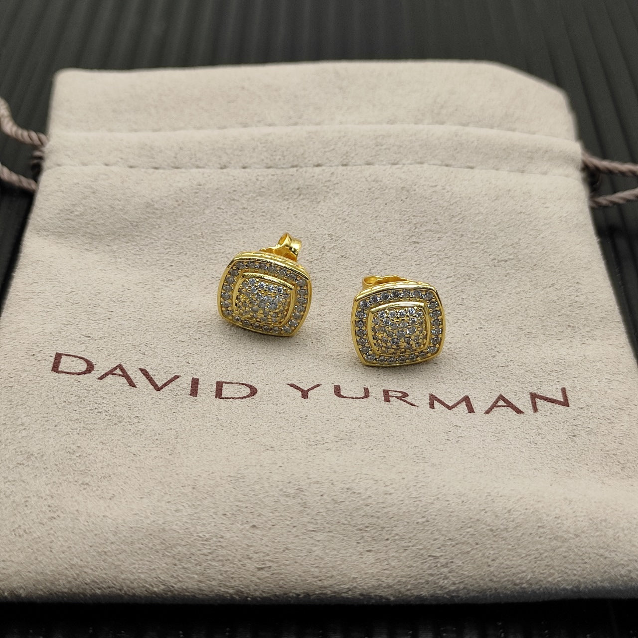 Multi-Color Cushion Stone Pavé Set