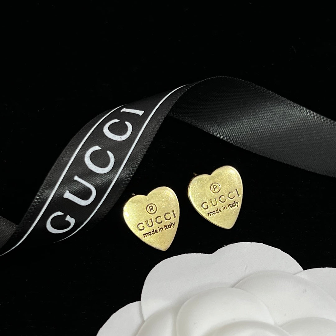 Engraved Heart Charm Cable Chain Full Jewelry Set