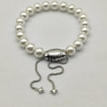 Natural Gemstone Bead Stretch Bracelet with Star Charm