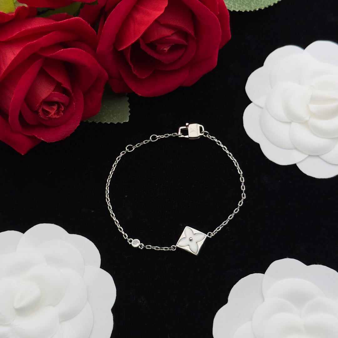 Mother of Pearl Floral Charm 3-Piece Set