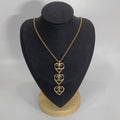 Hollow Heart Link Chain Jewelry Set