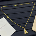 Pavé Crystal Paper Plane Pendant Cable Chain Necklace