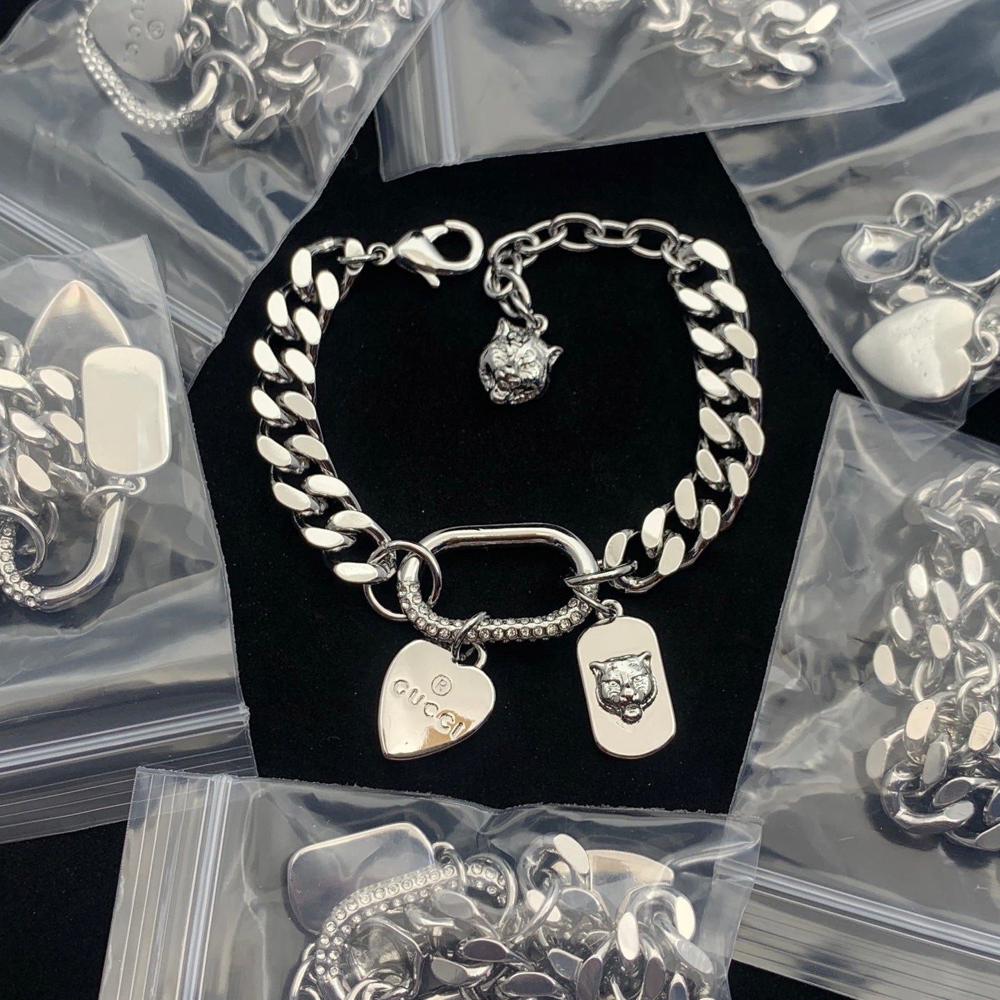 Heart-Shaped Pendant and Chain Set
